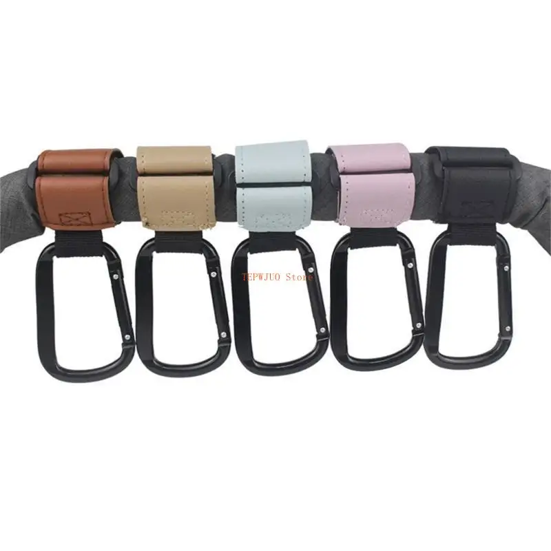 U50F Kereta Dorong untuk Tas Gantung Tas Belanja Klip Gantung Tahan Lama Campuran Universal untuk