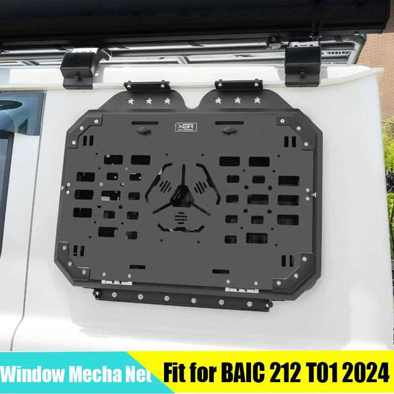 

Car Side Window Mecha Net Suitable for BAIC 212 T01 2024-2025 Modified Auto Rear Window Expansion Hanging Net Storage Rack Net