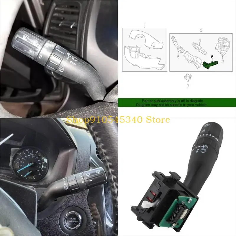 

U2JA Replacement Combination Switch Car Wiper Switch Turn Switch GB5Z13K359AA for 2016-2019 Automotive Accessory