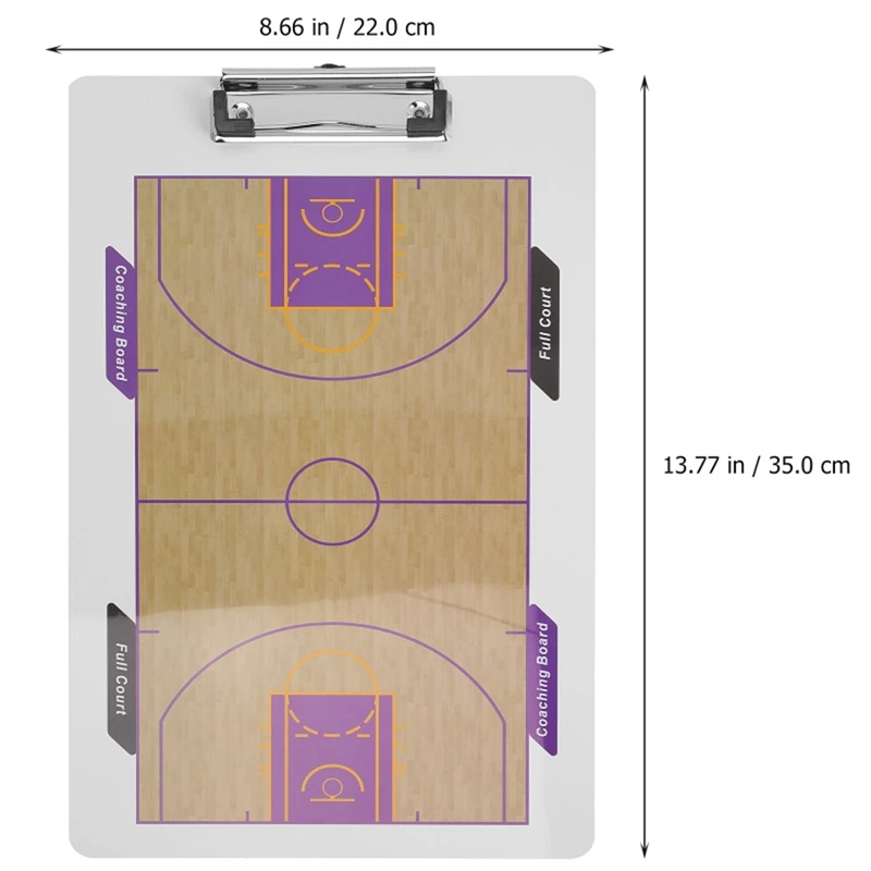 1 Stück Basketball Board Taktik Coaching Board trocken abwisch bare Trainer Zwischen ablage Basketball Board