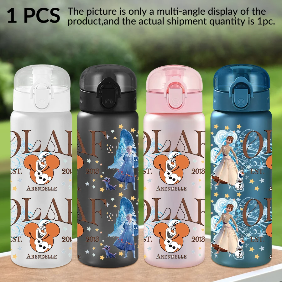 

1Pc Disney Snowball Elsa pattern 26oz plastic water bottle outdoor sports water cup birthday/homecoming gift