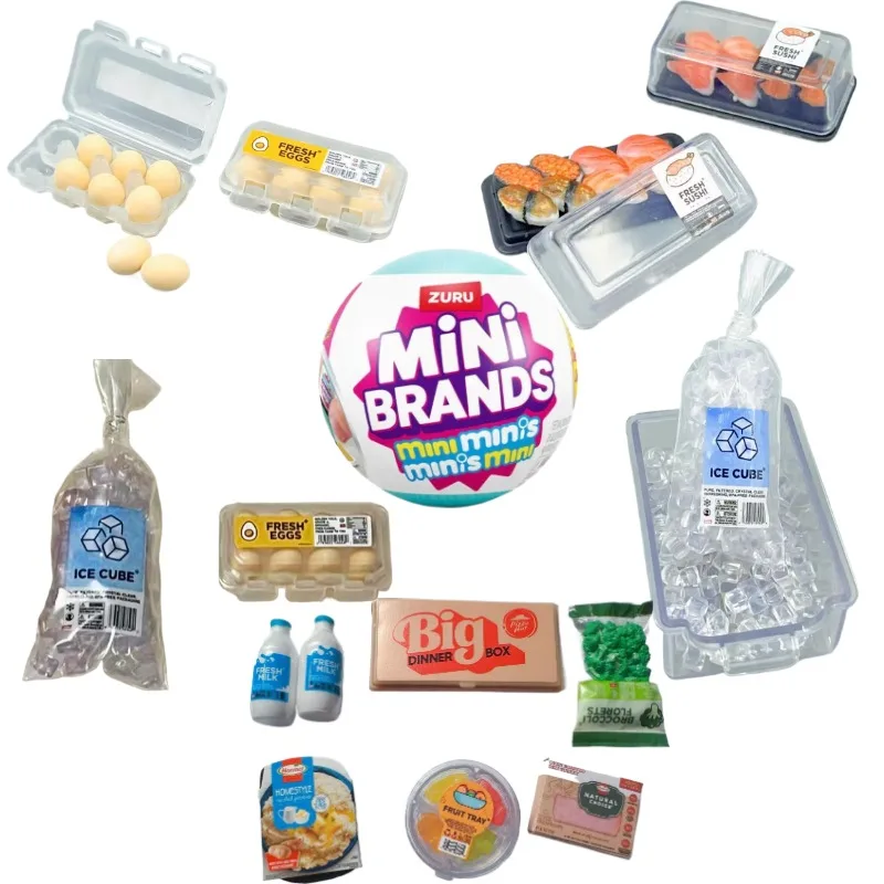 Nueva Sorpresa: ZURU Mini Brands, Serie Refrigerador con Relleno, Super Mini Snacks, Juguetes, Bolas Sorpresa