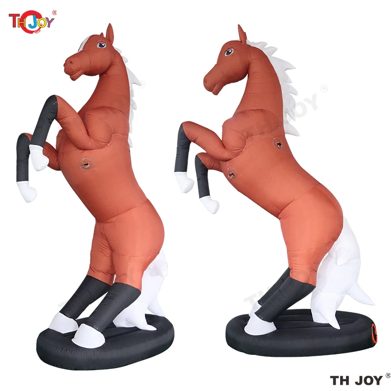 

Fast Air Shipping 3m tall Giant Inflatable Standing Up Horse For advertising