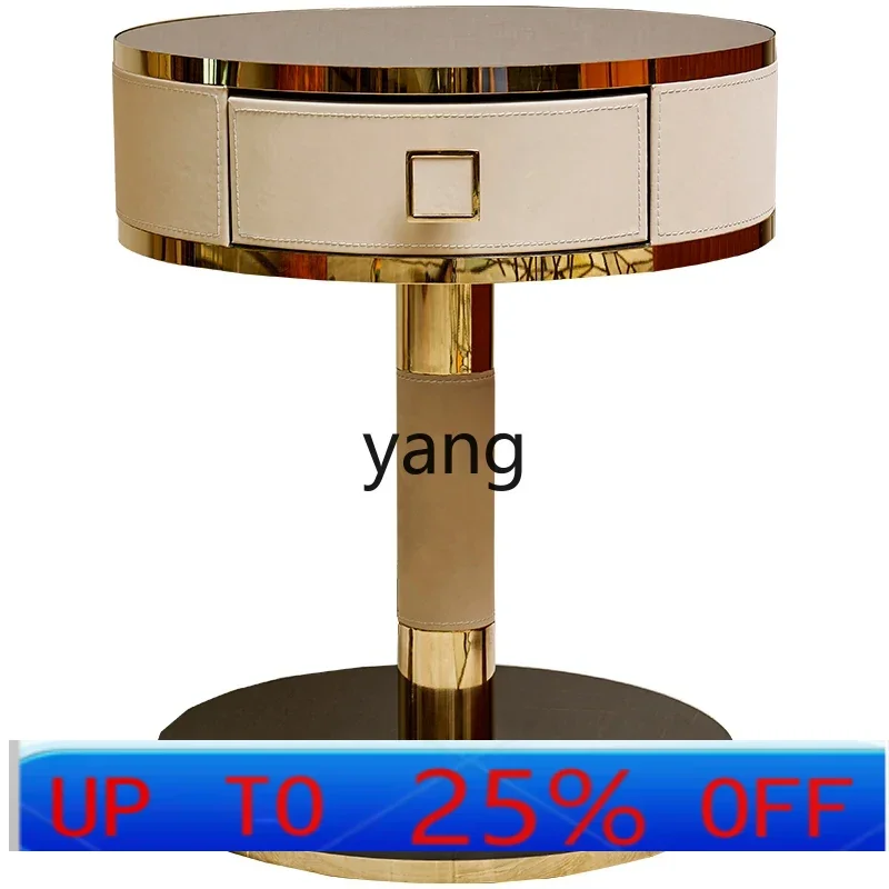 

LTT sofa side table side round small coffee table simple living room high-end bedside table