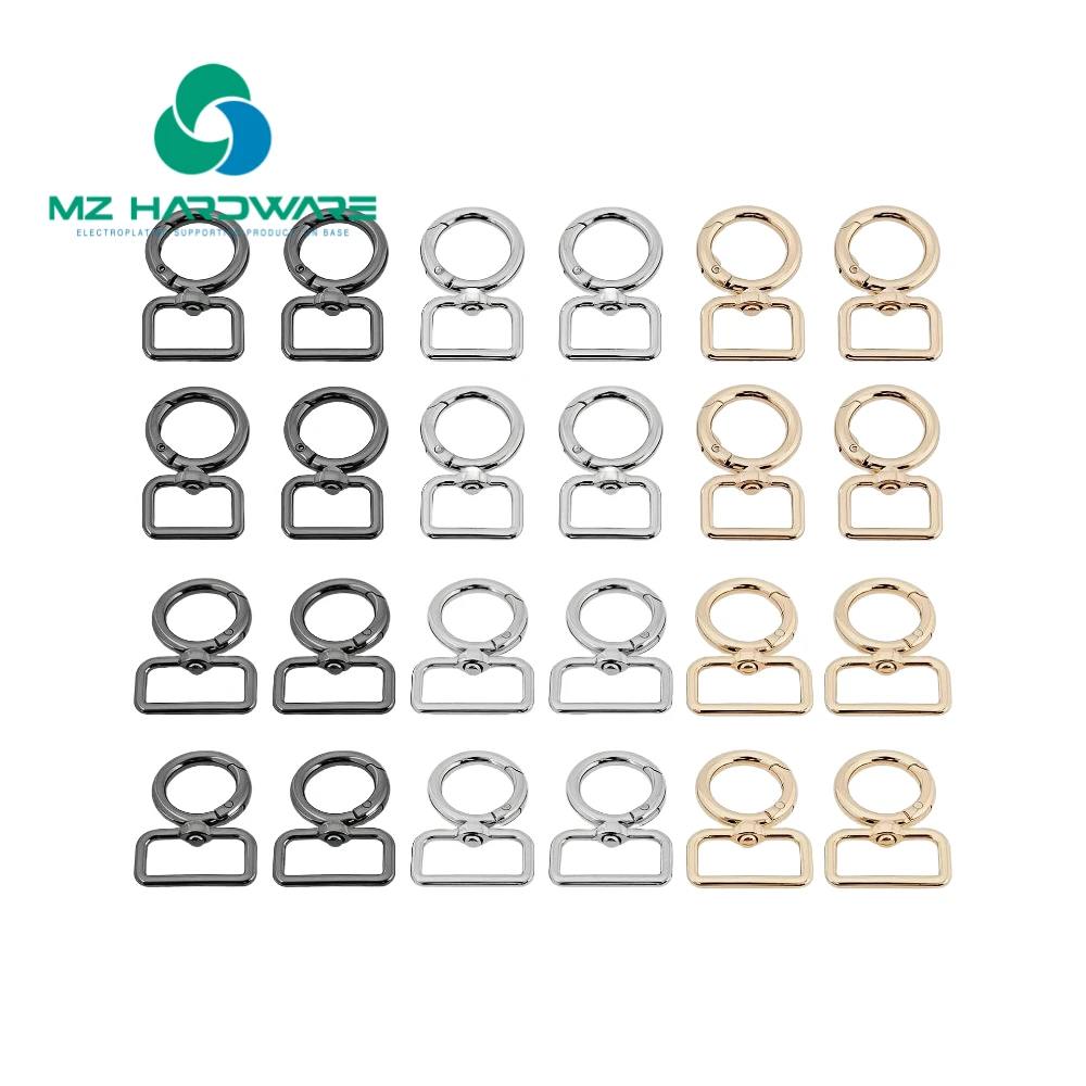 

MZhardware 1 Pcs Wholesale Zinc Alloy Locking Swivel Hook Snap Clasp For Custom Handbag Hardware Dog Buckle Leash Accessories