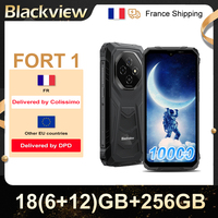 Blackview FORT 1  18GB (6+12) RAM 256GB + 2TB ROM  Android 15 Rugged Smartphone 6,56 inch AI Mobile Phone 10000mAh 18W
