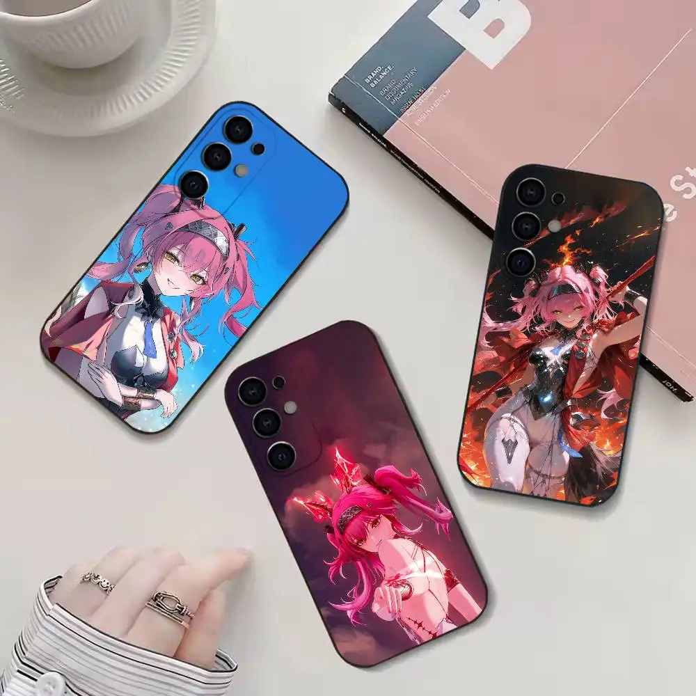 

W-wuthering waves L-Lupa Phone Case For Samsung S25,S24,S21,S22,S23,S30,Ultra,S20,Plus,Fe,Lite Black Shell