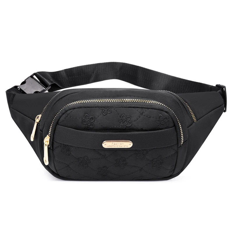 Waist Bags for Women Oxford Leisure Color Waist Bag Shoulder Crossbody Chest Bags Handbags All-match Messenger Belt Bags