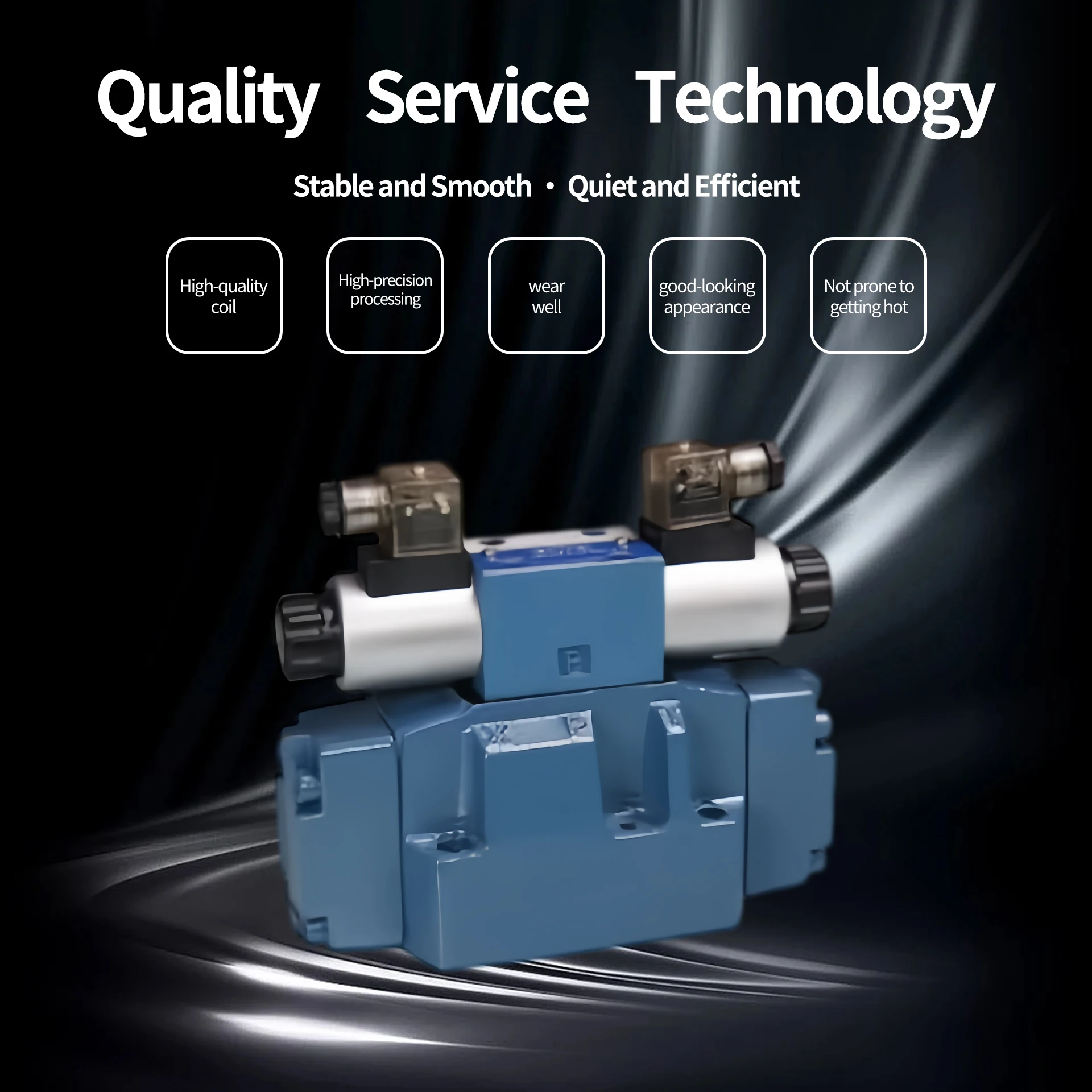 4WE Single Hydraulic Solenoid Valve Industrial Heavy Duty Explosion-Proof For Industrial Applications