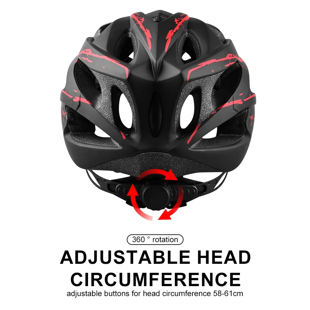 Bicycle Helmet Ultra-light EPS Magnetic Goggles Cycling Helmet Outdoor Adjustable Men Women One-piece MTB Road bicycle helmet