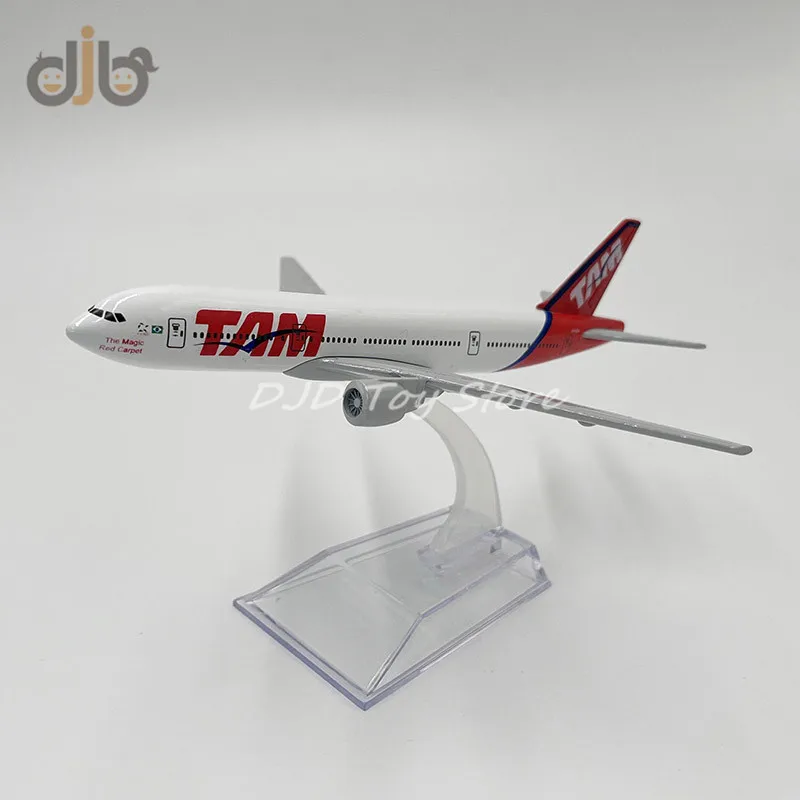 1:400 Diecast Metal Model Plane Toy 16 cm Brazilian TAM Airlines Boeing 777 Replica For Collection