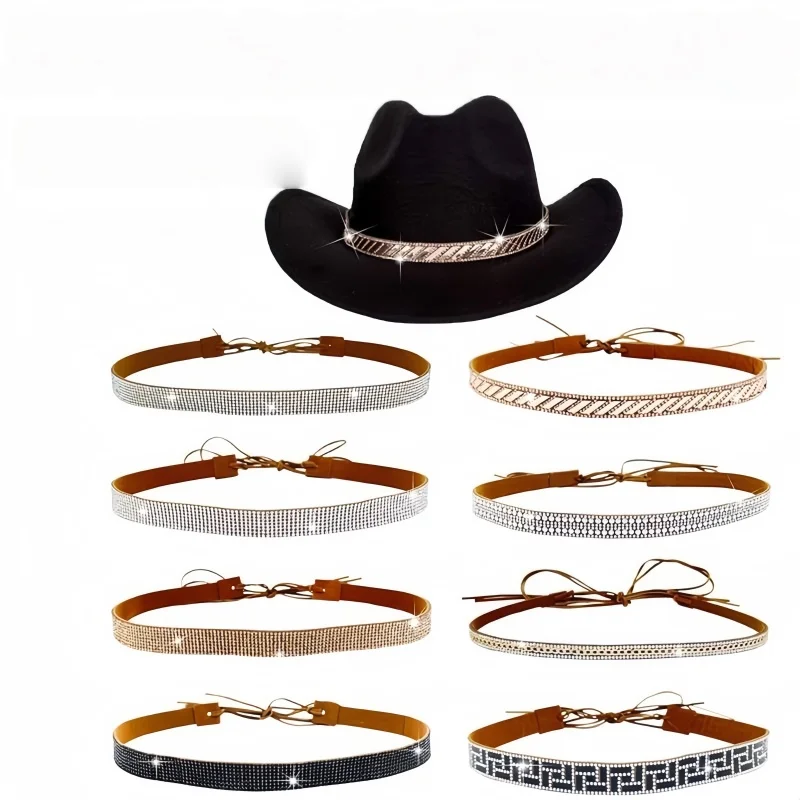 Retro Ethnic Style Belt, Headband, Hat Band, DIY Decorative Straw Hat, Top Hat, Cowboy Hat, Leather Woven Embroidered Hat Accessories view 5