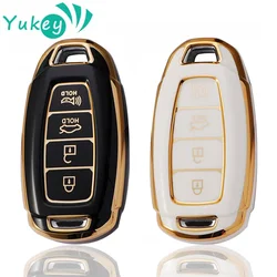 TPU Car Key Fob Case Key Fob Cover For Hyundai I30 Ix35 KONA Encino Solaris Azera Grandeur Ig Accent Santa Fe Palisade Keychain