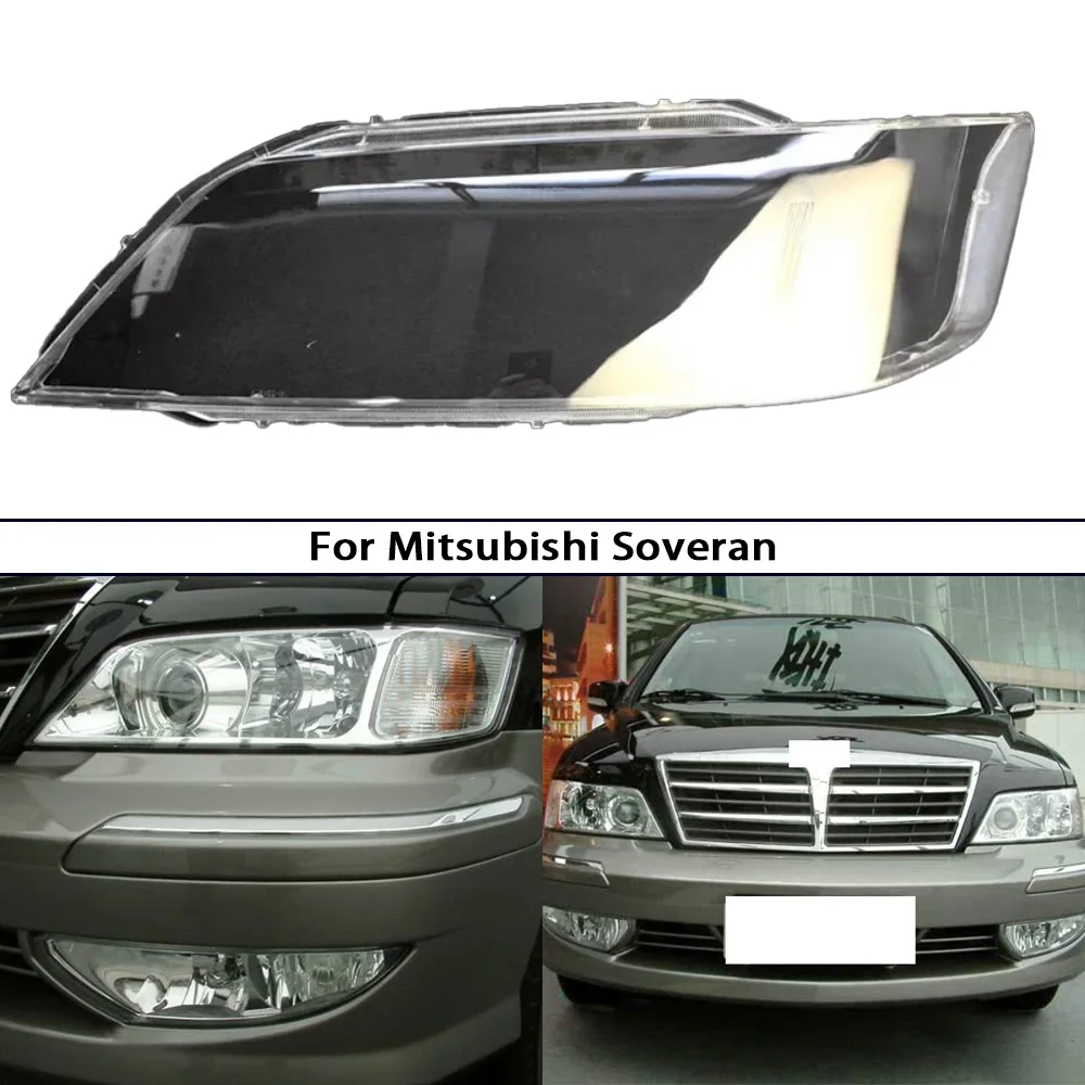

Крышка фары в сборе, сменный корпус фары для Mitsubishi Soveran 2004-2006, передняя авто лампа, прозрачный корпус, линза
