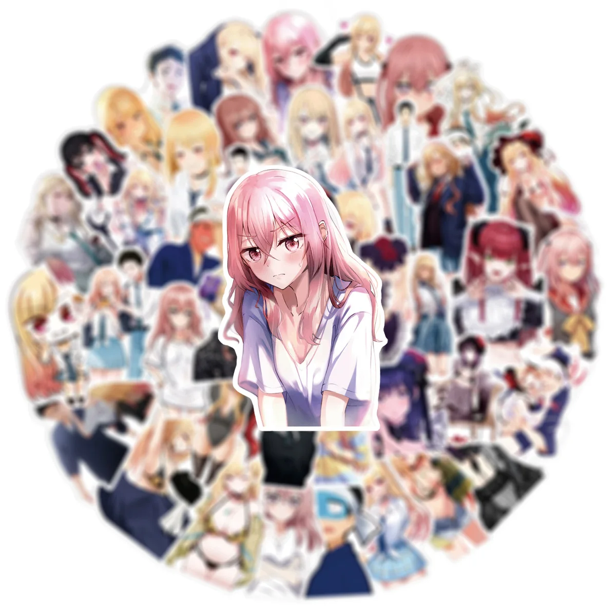 

10/50PCS My Dress-Up Darling Anime Graffiti Stickers Cute Anime Character Cartoon Decal Laptop Phone Guitar Waterproof Sticker