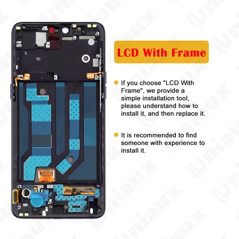 Original LCD Display with Frame, Touch Screen Digitizer Assembly, OPPO R15, PAM00, CPH1835, 6.28\