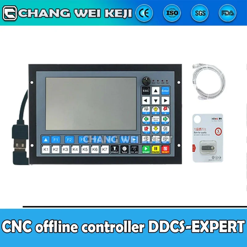 Ddcs-Expert3/4/5 Axis Cnc Independent Offline Controller Supports Tool Magazine/Atc Controller To Replace Ddcsv3.1