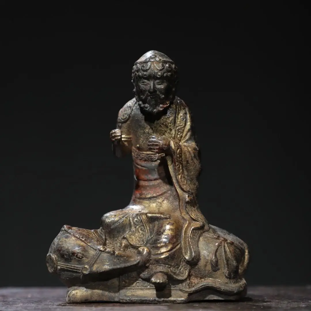 Copper Tuojin [Arhat] Height 12 cm Width 10 cm Thickness 5 cm Weight 0.45 kg