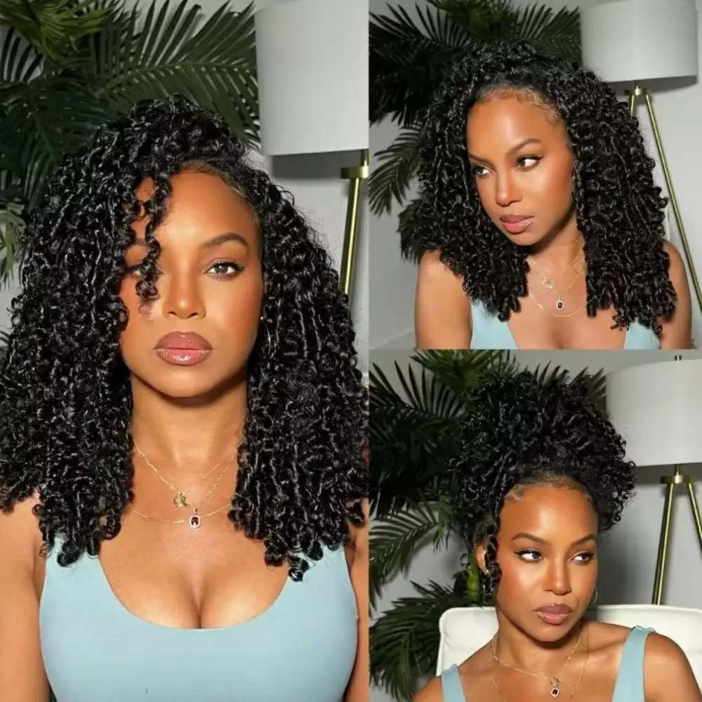 Burmese Crochet Extensions Curly Feather 30 Inch Human Hair Curly Pre-Separated Knotless Crochet Remy Hair With Loop Brazilian Hair For Women