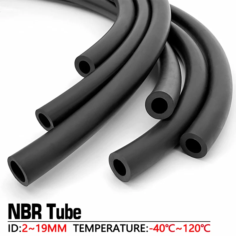 2M NBR Fuel Hose ID 2/3/4/5/6/7/8/10/13/16/19mm Oil Resistant Flexible Rubber Tube Anti-Aging Wearproof Fuel Tank Delivery Tube