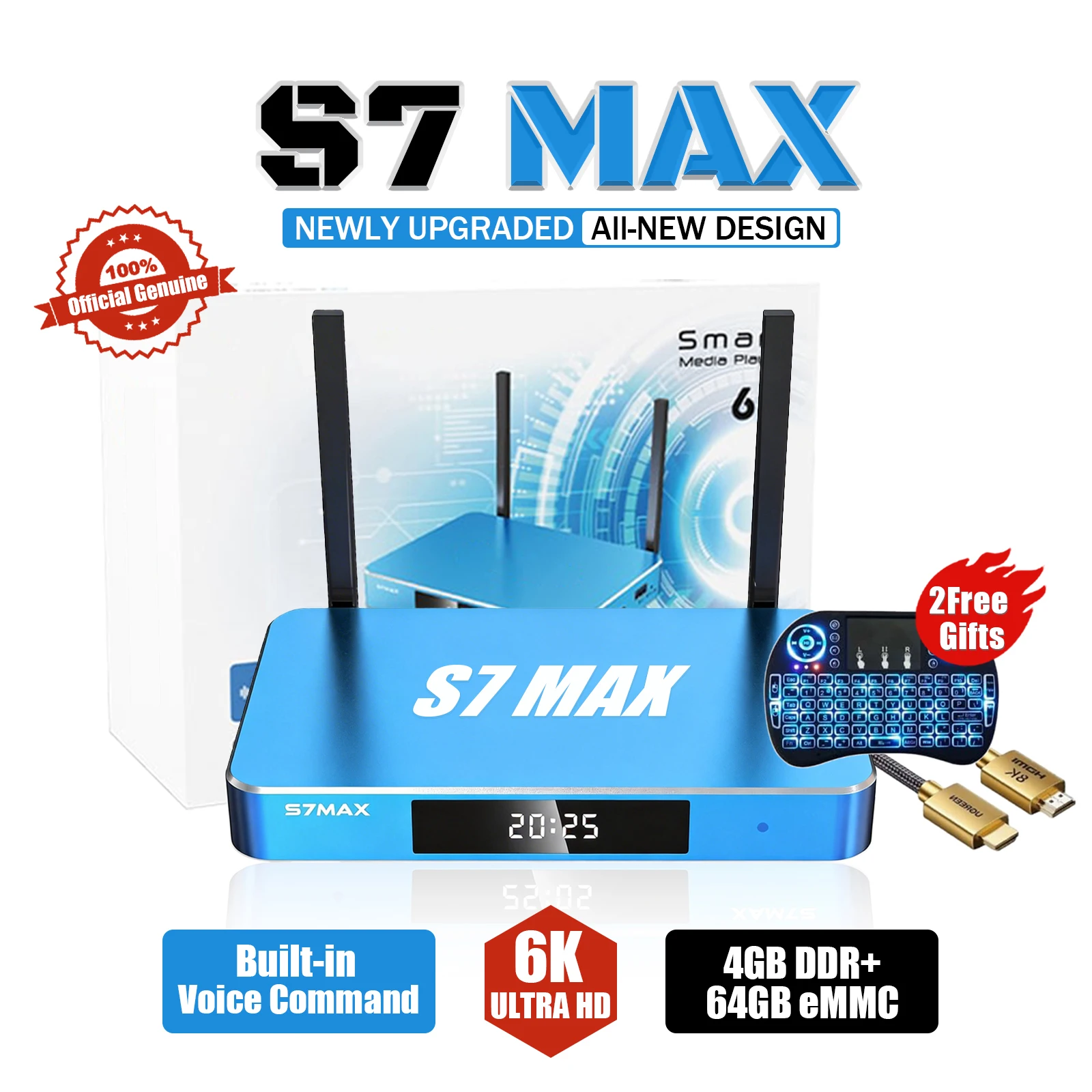 2026 SuperBOX Remote Control Set for S7 Max/S7 Ultra/S7 Pro Android TV Box