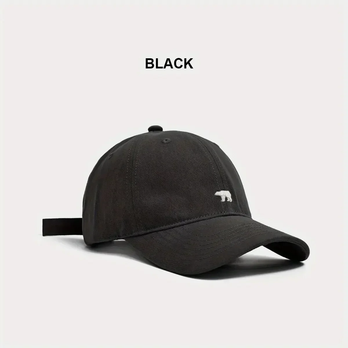 

Bear Embroidery Baseball Cap Adjustable Sun Hat Breathable Unisex Outdoor Casual Caps for Men Women