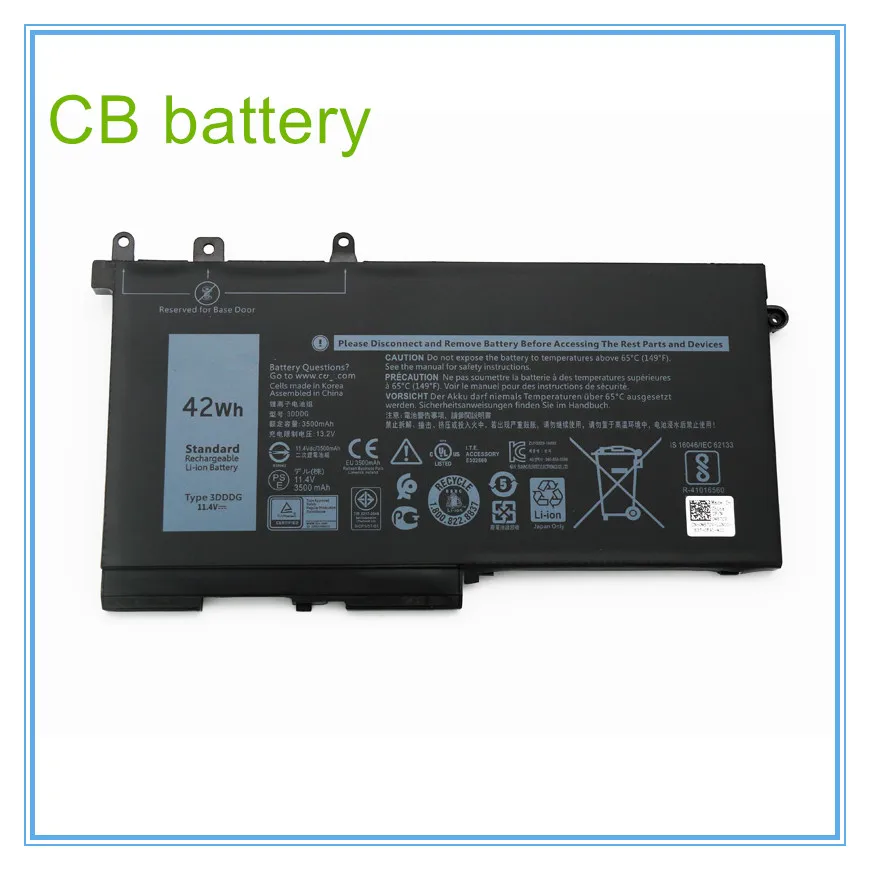 

3DDDG Laptop Battery For 5280 5288 5480 5580 5490 5590 5491 5591 5495 5488 M3520 M3530 Series 11.4V 42WH