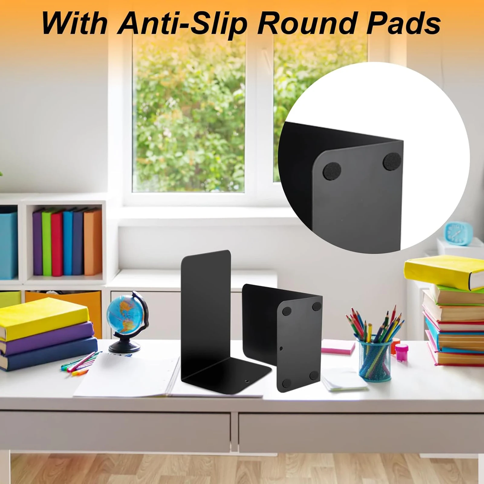 

Металлические концы книг Подставки для книг для полок Практичный простой офисный зажим для книг для домашнего офиса и класса