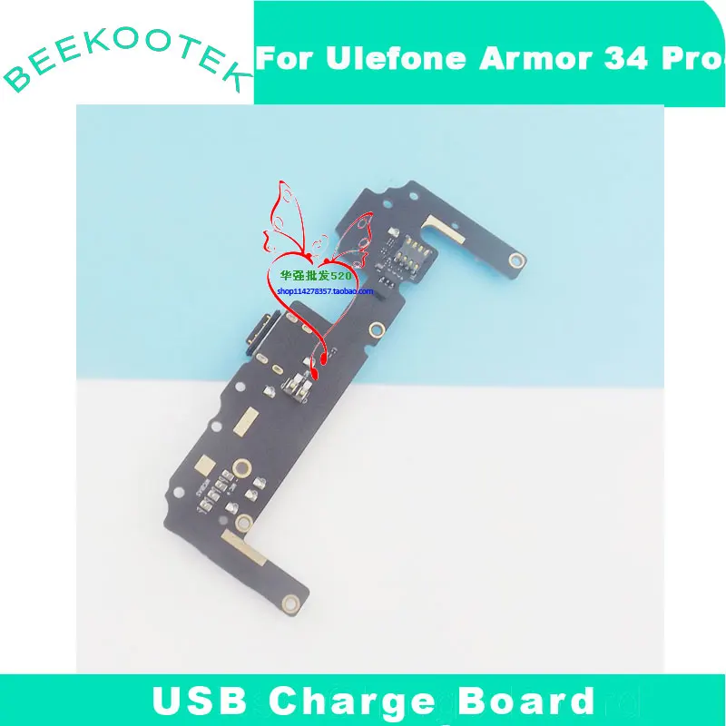 New Original Ulefone Armor 34 Pro USB Board Dock Base Charging Charge Port Board For Ulefone Armor 34 Pro Smart Phone