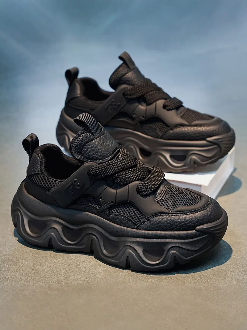 Black Samurai Men's Shoes Autumn 2026 New All-Match Anti-Slip Lightweight Sports Shoes Youth Students Running Dad Shoes