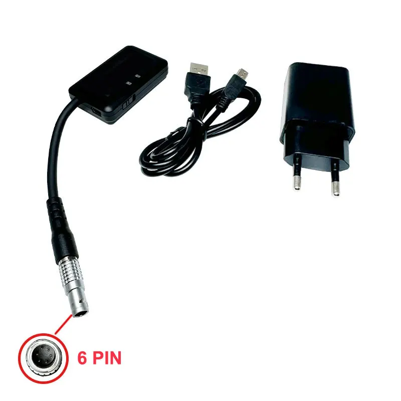 

New 6 Pin Bluetooth Adapter For Top-c Hirose Sokkia South Total Stations With Charger And Cable To USB Data Cable