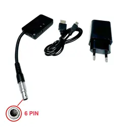 New 6 Pin Bluetooth Adapter For Top-c Hirose Sok South Total Stations With Charger And Cable To USB Data Cable