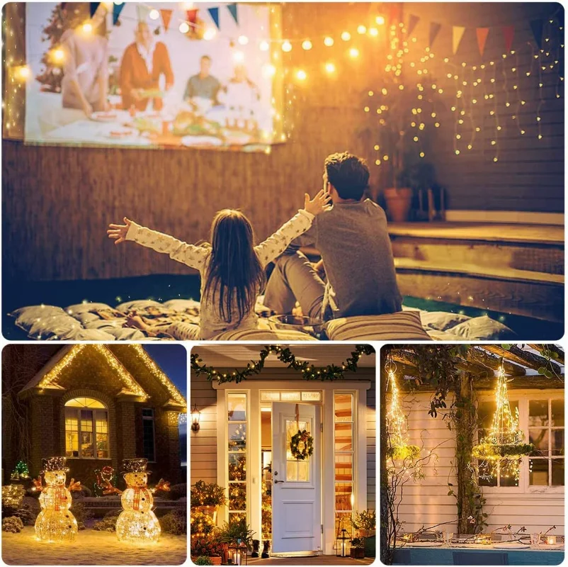 Led String Lights USB Powered Decorative Flexible Copper Wire Lights Karlling Lights Works for Bedroom Xmas Fistival