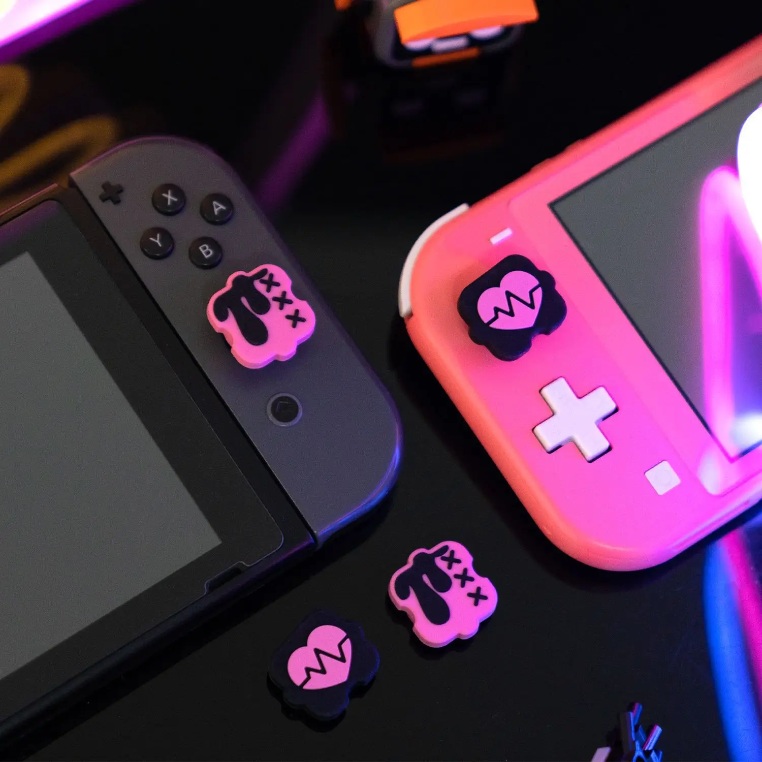 ร้อนเกมซิลิโคน Thumbstick นุ่มจอยสติ๊กสำหรับ Nintendo สวิทช์ Oled NS Lite Joy-Con Controller Thumb Stick grip Cap