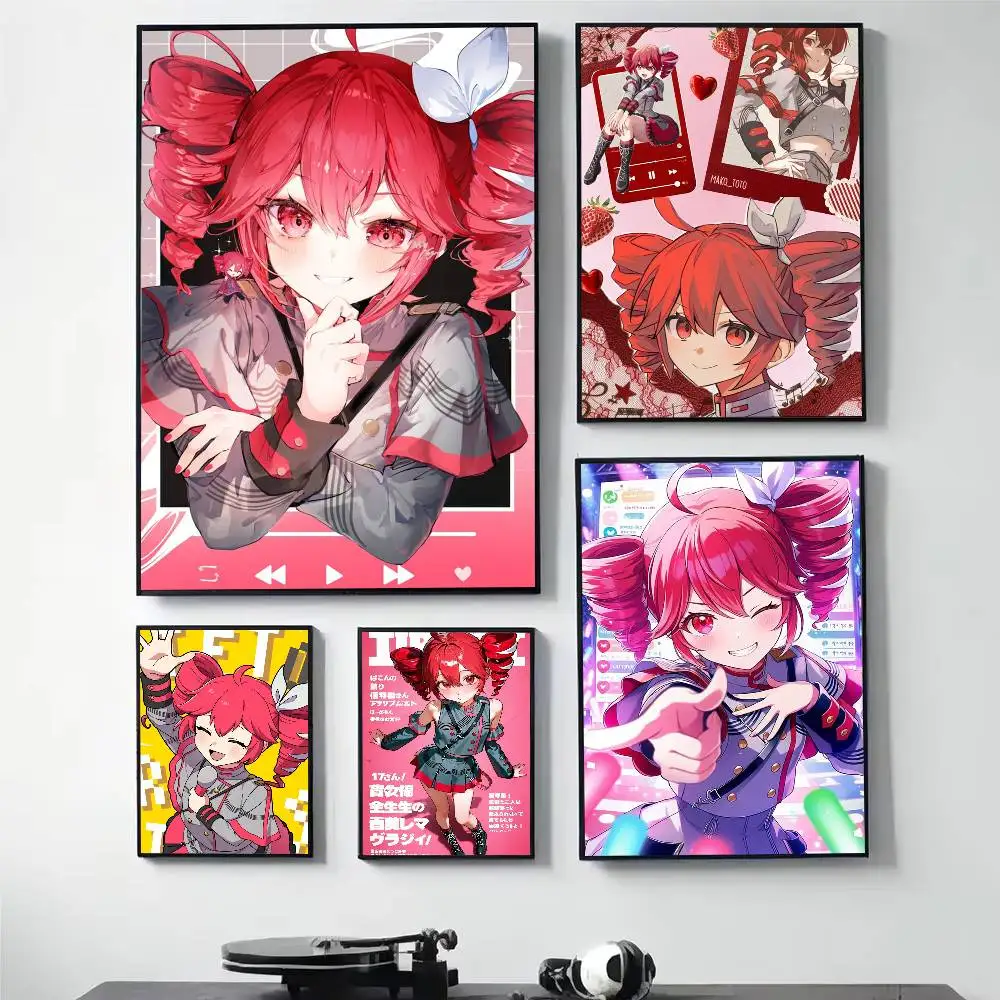 

Popular Virtual Singer Kasane Teto Poster HD Self Adhesive Waterproof Wall Art Ideal for Home Office Dorm Gift