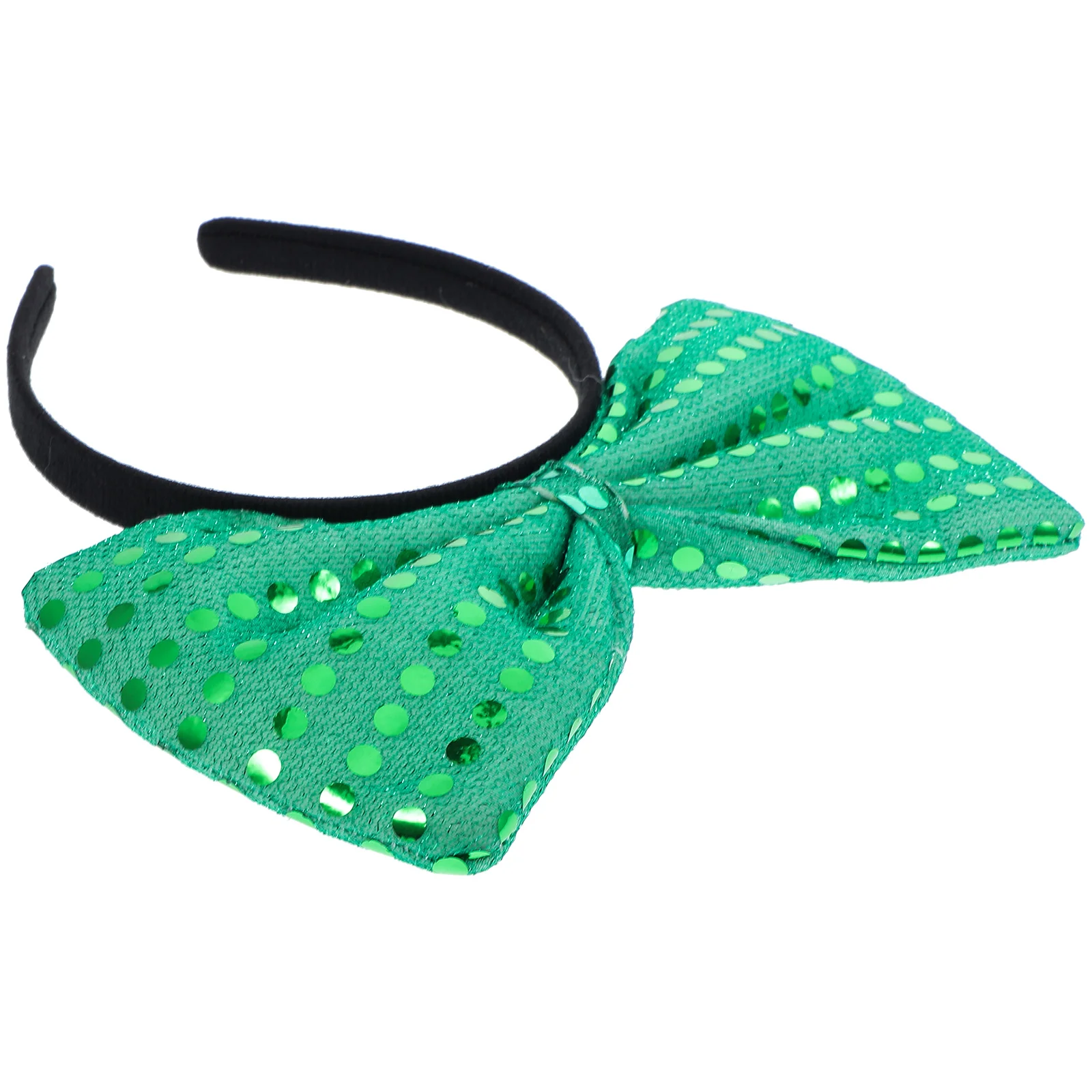 

Large Bowknot Hair Hoop Green Rhinestone Thin Headband for Girls Women Hairstyle Accessory Non Fading Stable Material Premium