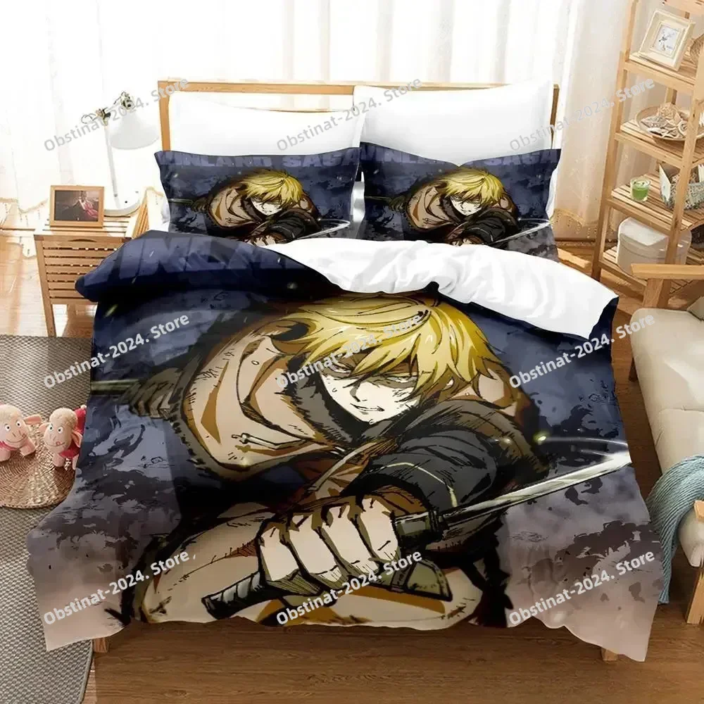 

3d Print Anime Vinland Saga Bedding Set Single Twin Full Queen King Size Bed Set Adult Kid Bedroom Duvet cover Sets Home Textile