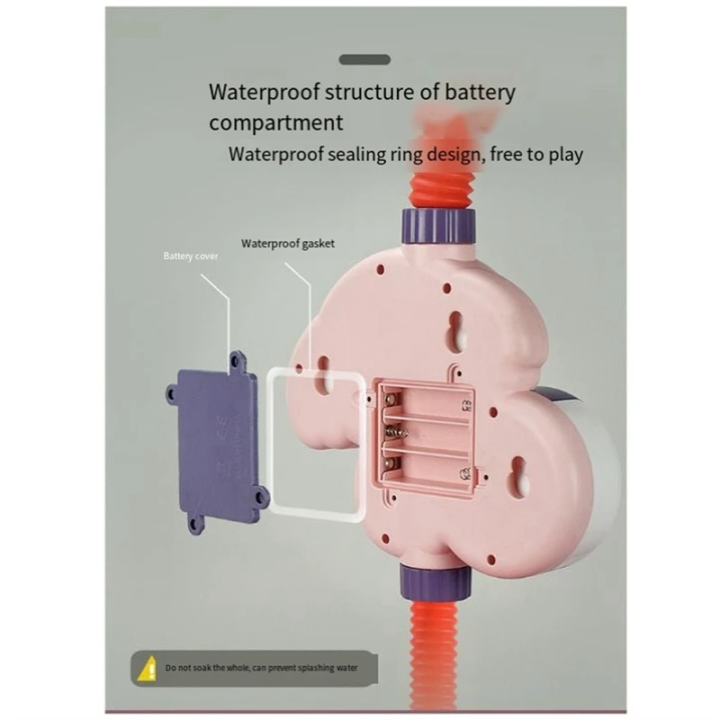 Brinquedo de chuveiro de elefante automático portátil banheira sprinkler bomba de água diversão presente do bebê-a