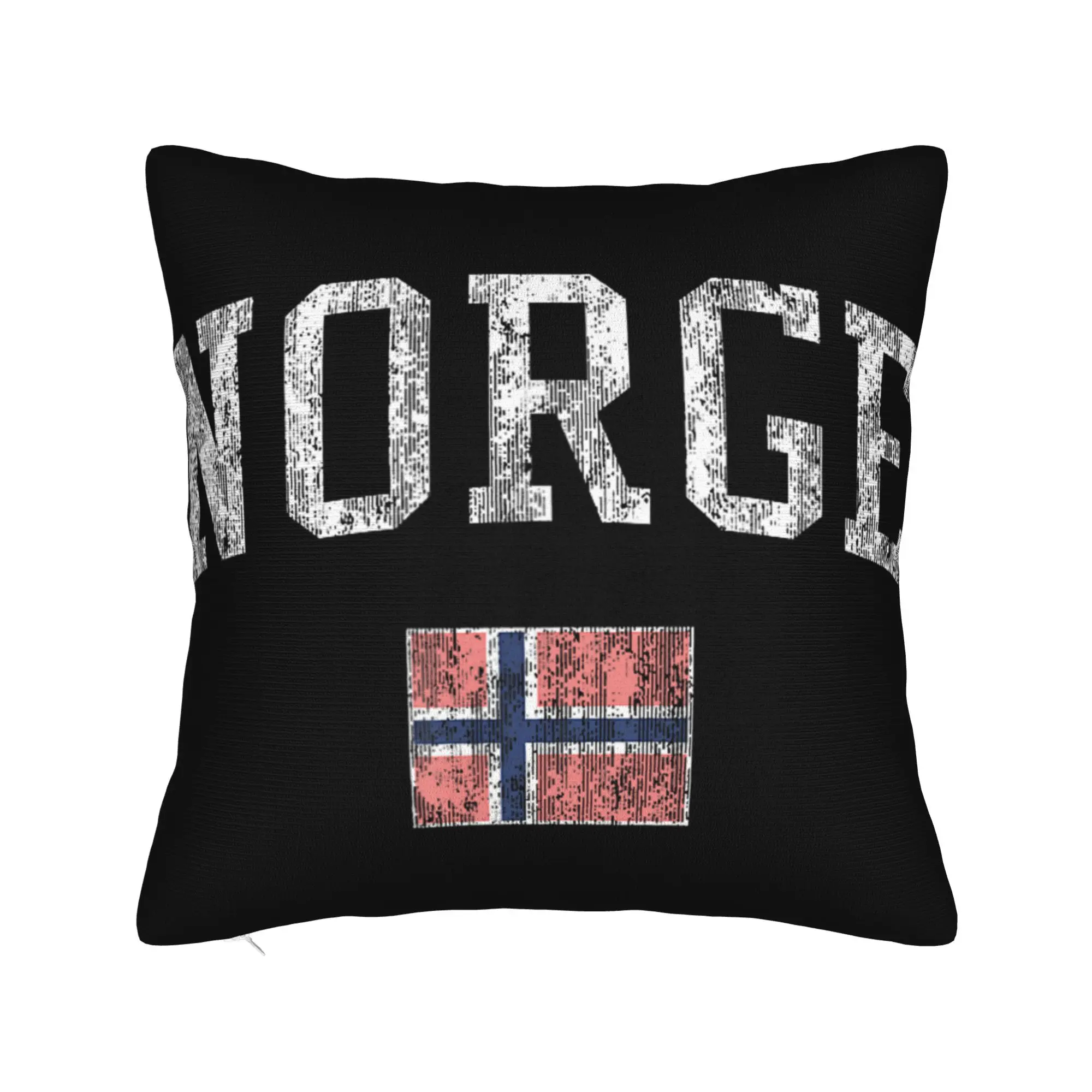 Norway Vintage Sports Design Norge Norwegian Pillow Cover Cushion Cover Retro Trendy Pillow Case For Wedding Party Home Decor