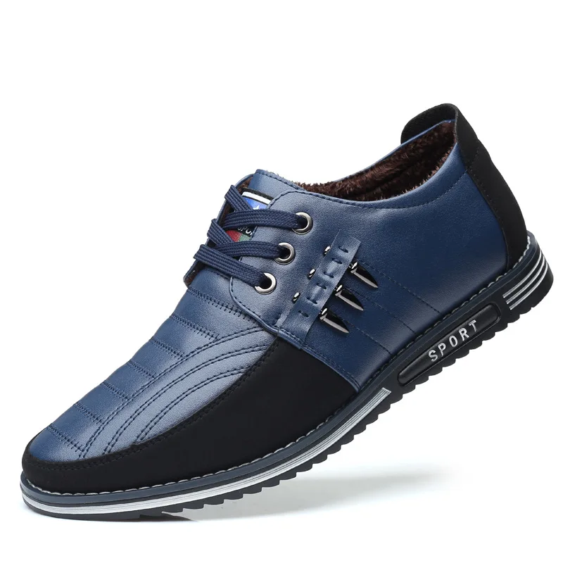 

Appearance Patent Men's Shoes Casual Shoes Trendy47Code Hole48Genuine Leather Lace-Up Height-Increasing Flats In Stock