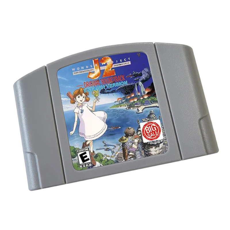 Wonder Project J2 Video Game Cartridge US Version For N64 Game Console