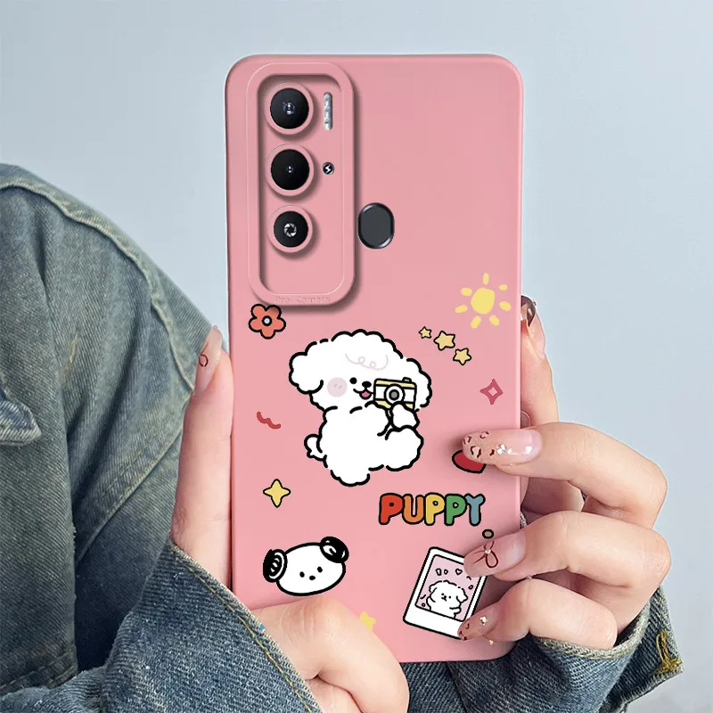 For Tecno Pova Neo Phone Case LE6 LE6h Back Cover Soft Silicone Sweet Painted Cartoon Shell Funda Lovely Printed Coque Casing