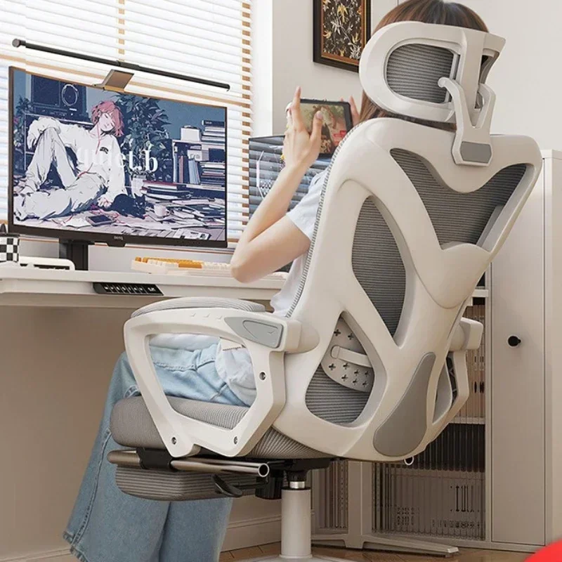 Computer chair home comfort sedentary backrest learning lift chair ergonomics e-sports swivel chair can take a lunch break