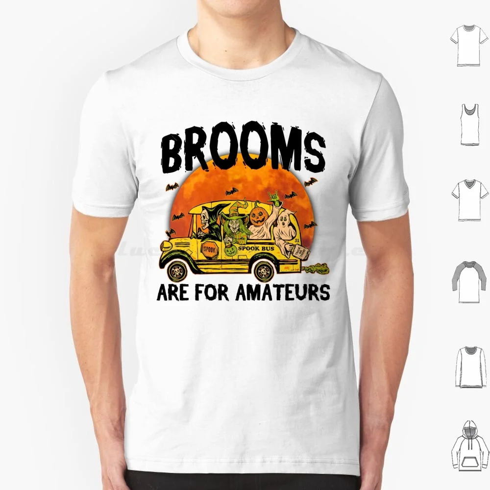

School Bus Halloween Tshirt T Shirt Big Size 100% Cotton Orange Halloween School Bus