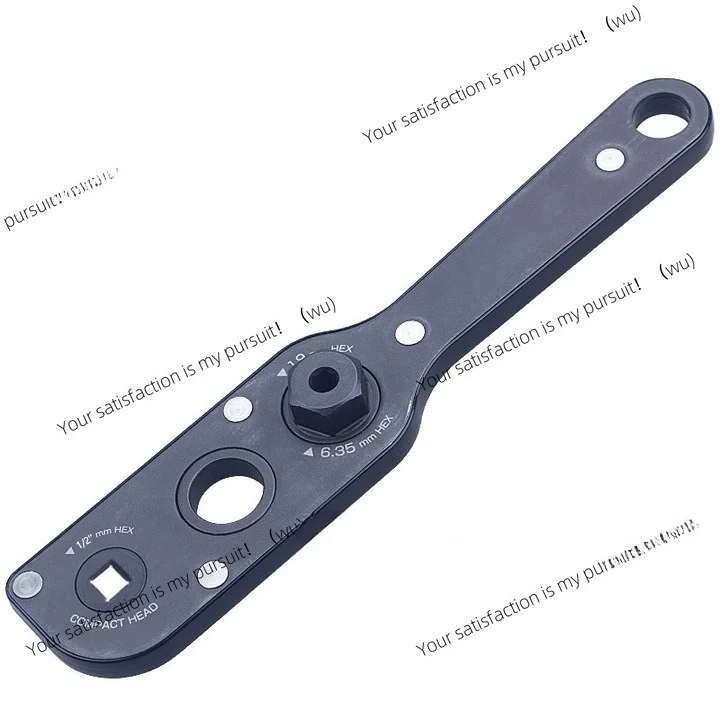 Ratchet Socket Wrench ANEX AOA-19 Narrow Space Wrench, Dual-Use Electric Conversion Plum Socket Wrench
