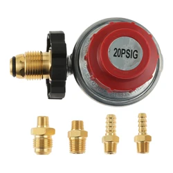 0-20Psi POL High Pressure Adjustable Propane Regulator Valve Kit for POL LP Tank Service Valve 5/16