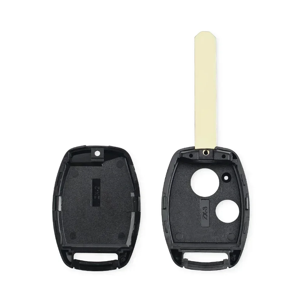 KEYYOU 10PCS NEW Car Key Case For Honda Accord Civic Insight Ridgeline 2003 2008 2009 Fob 2 3 4 Buttons