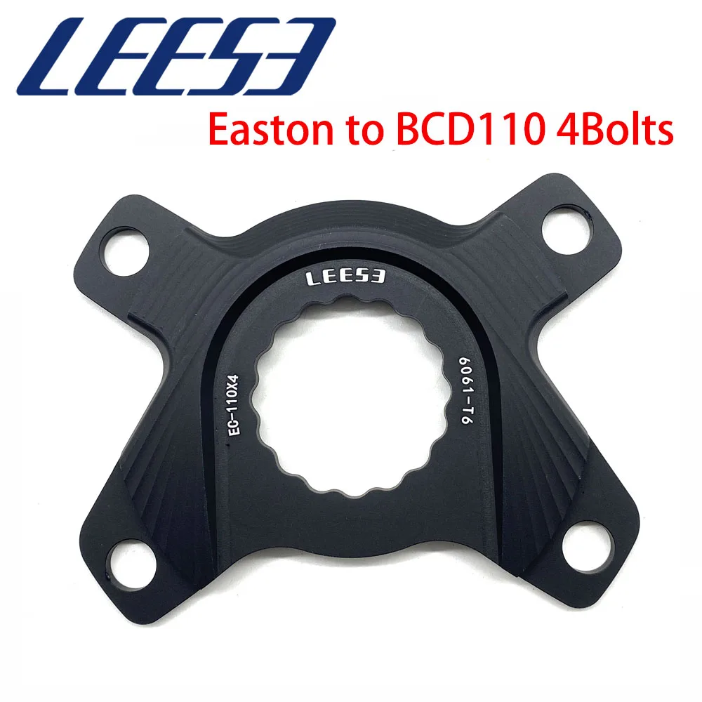 LEESE Rennrad-Kettenblatt-Adapter für Easton EC90, XXE, Spider auf Sh1mano 110BCD 4-Bolzen-Kurbelgarnitur, Kettenglied, Umrüstsitz, Scheibe