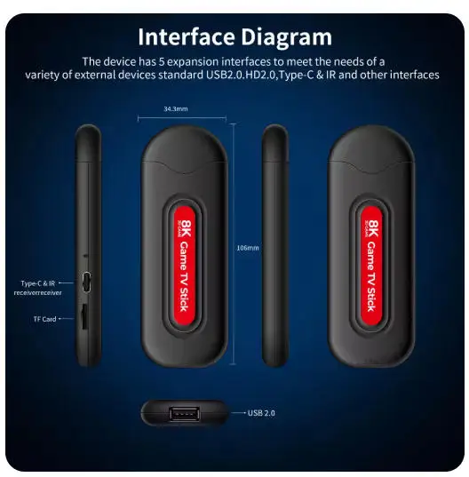 [Genuine]2026 New Q9 Pro USB2.0 Game Console 64G 3D Gaming 5G Android 4K Full Network 10000+ Games TV Stick 2-in-1 HD HDMI Playe