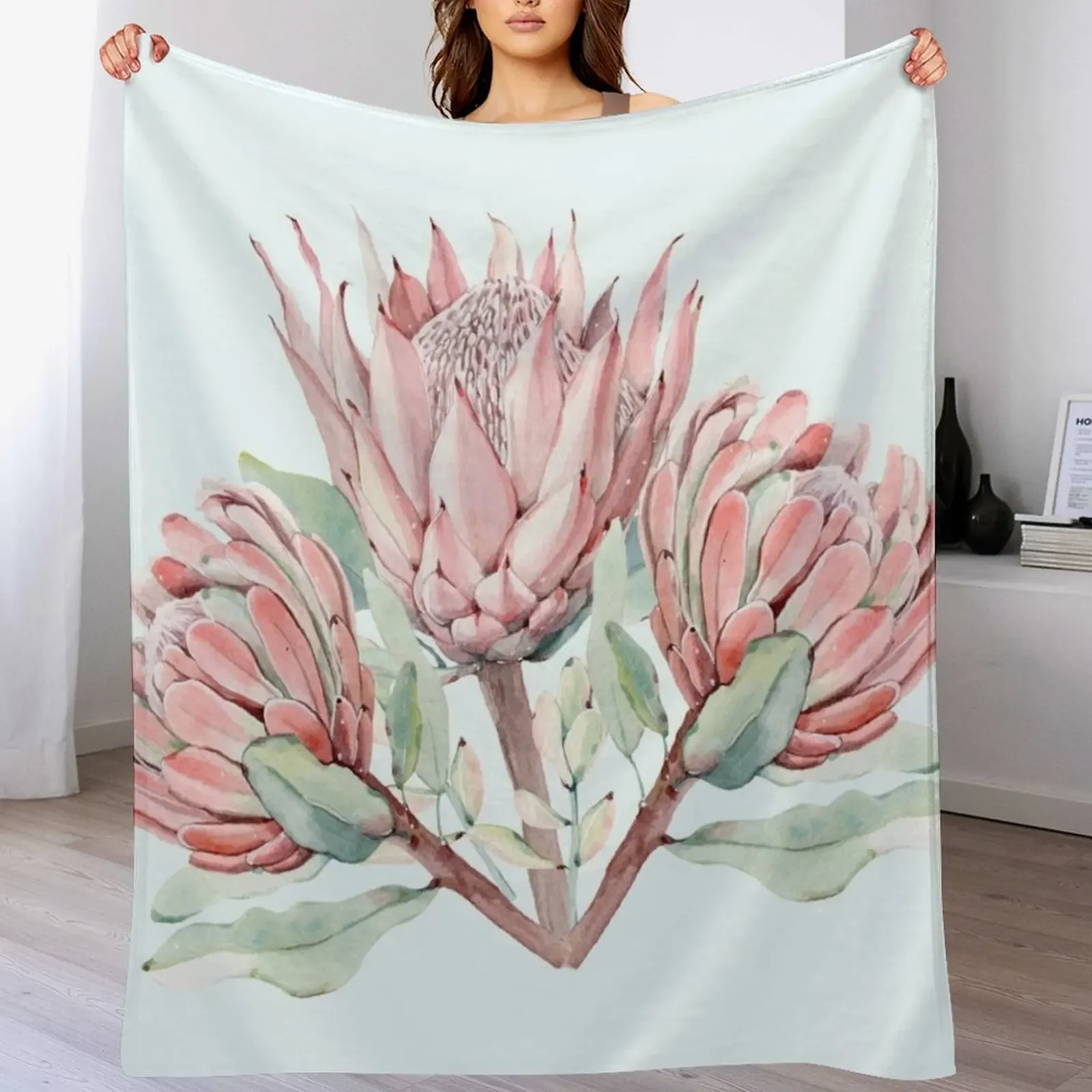 

Protea Throw Blanket Beautifuls Flannel Blankets